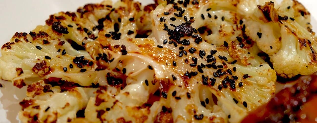 Cauliflower, truffel and black sesame