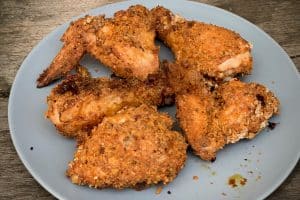 photo of 3 pieces of Southern Baked Chicken on a plate