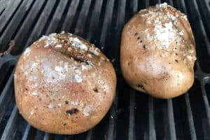 photo of Ultimate Baked Potato on the bbq grill