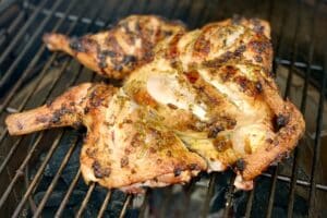 photo of Nandos Chicken on a bbq grill