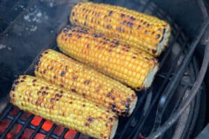 photo of Four Sweetcorn on the bbq grill