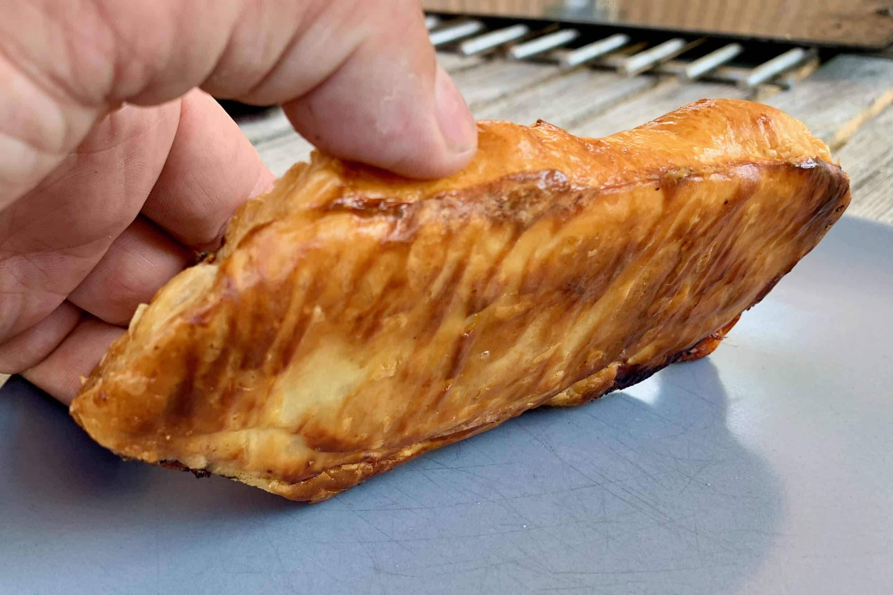photo of underside of pastry