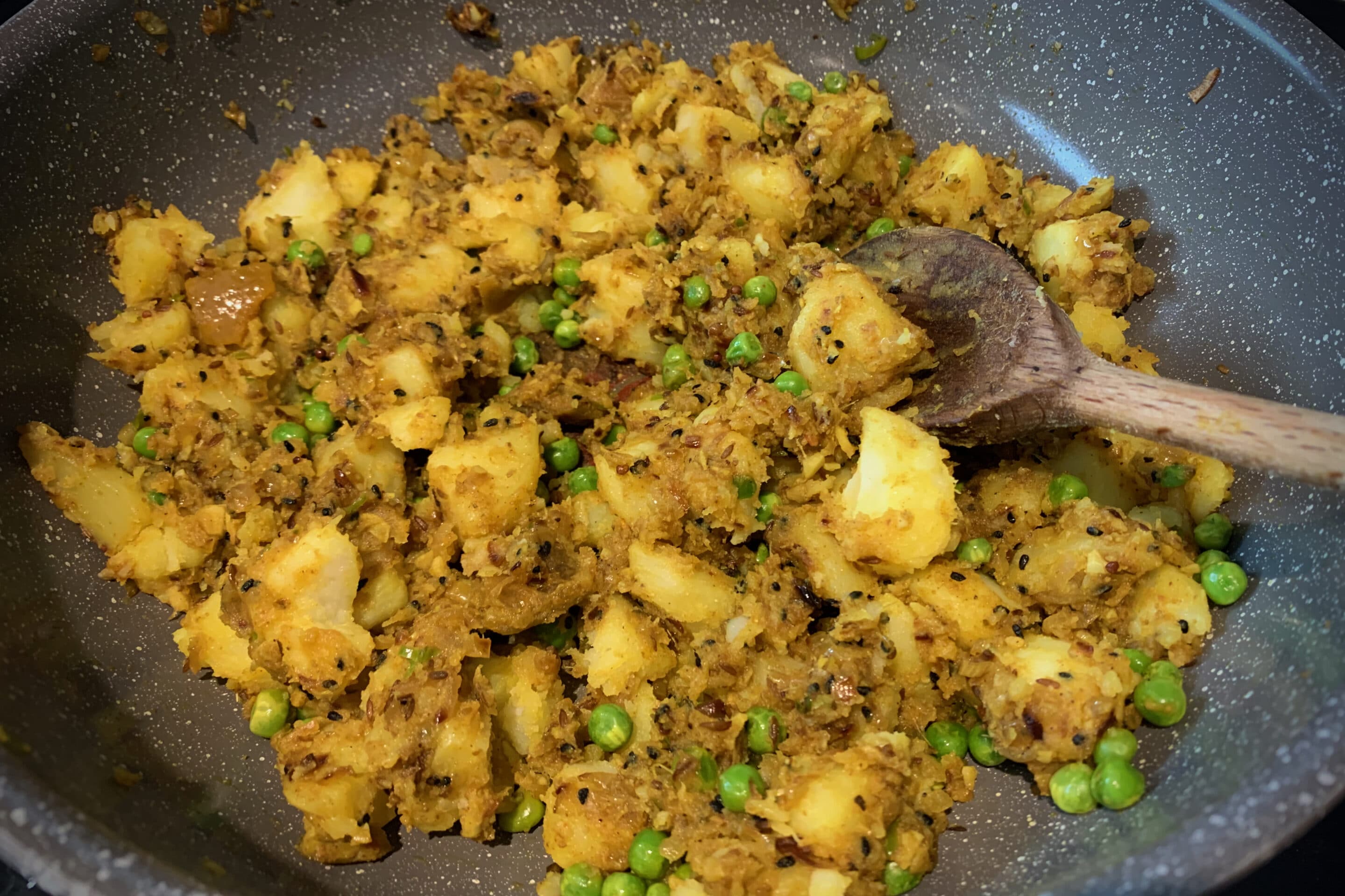 Curried potato and pea rolls Curried potato and pea rolls
