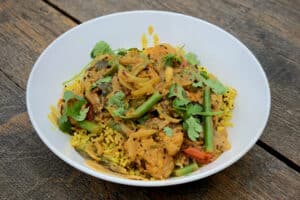 photo of Sri Lankan Monkfish Curry in a bowl
