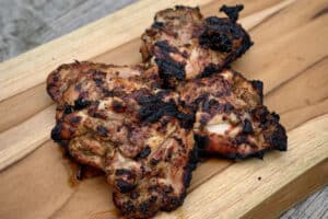 photo of Jerk Chicken on a board