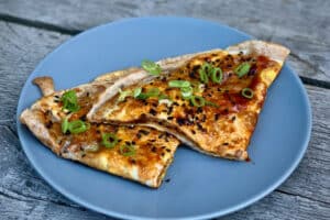 photo of Jian Bing pancakes on a plate