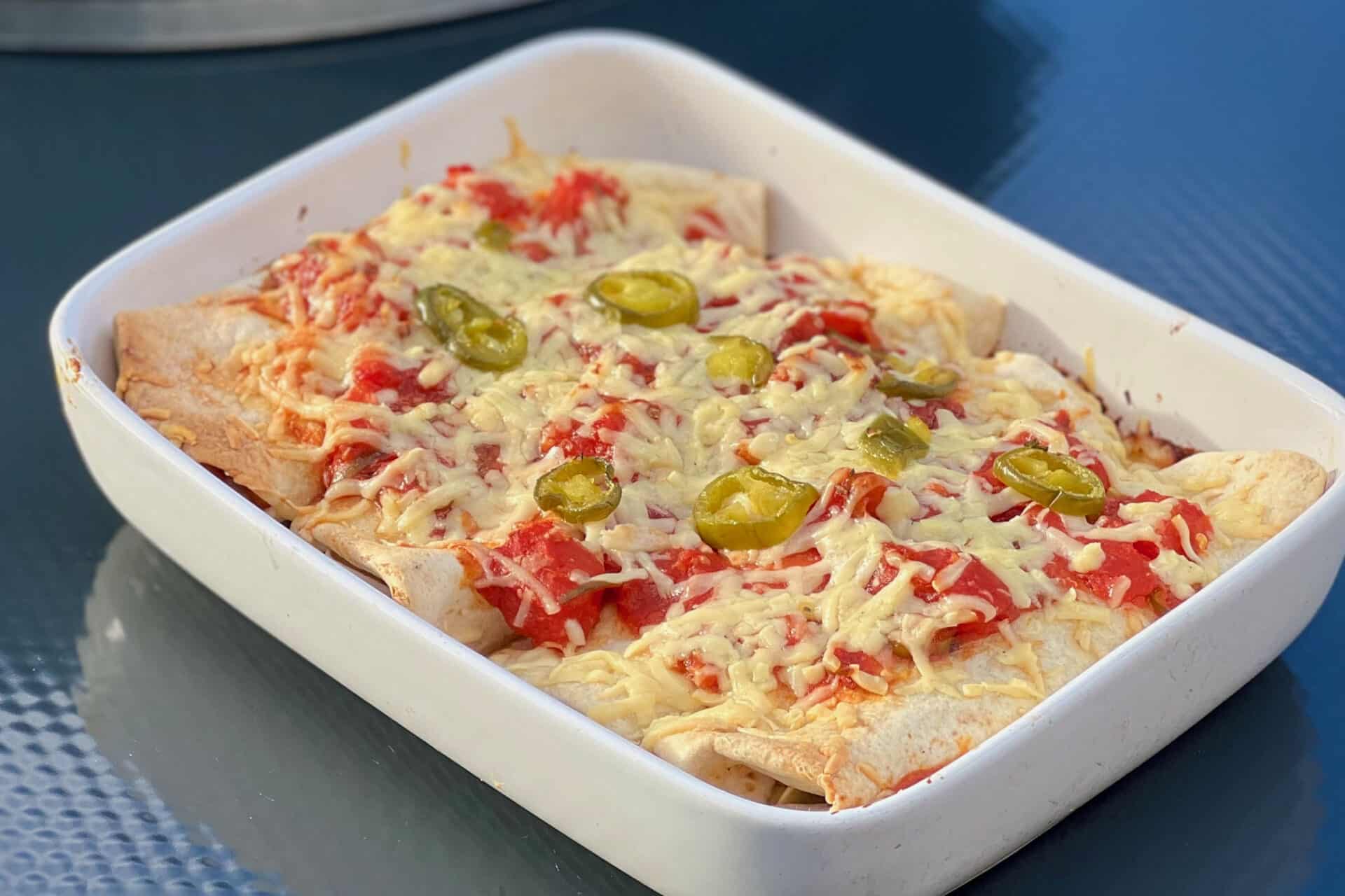 Squash and Black Bean Enchiladas