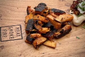photo of Sweet Potato Wedges on a board