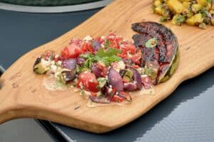 photo of grilled watermelon salad