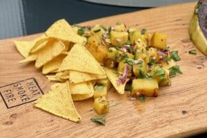 photo of Pineapple salsa on a board