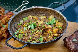 photo of Goat Keema Peas in balti bowl