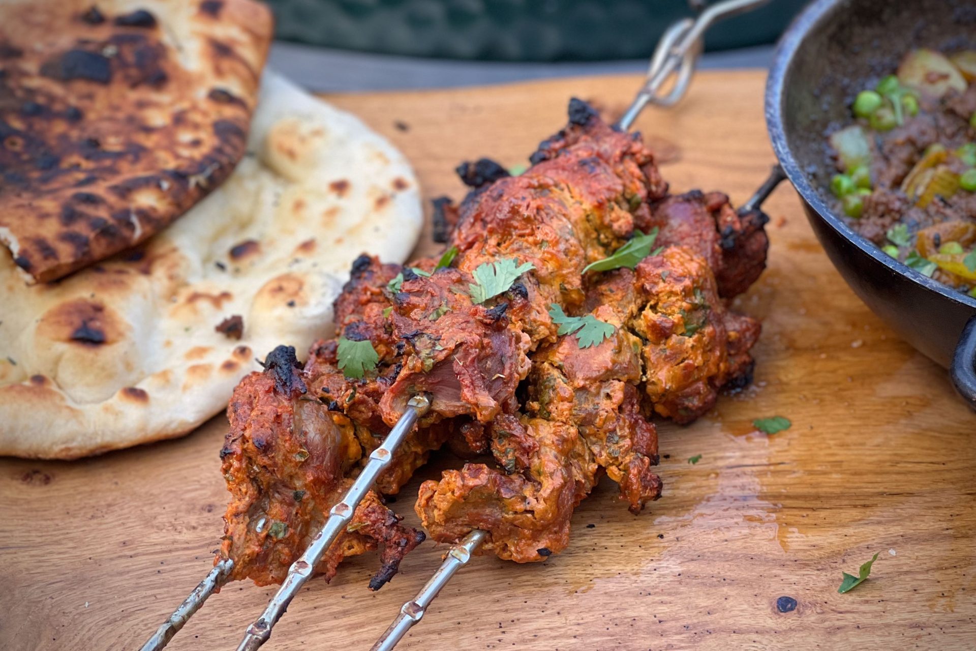 Goat Tikka - Meat Smoke Fire