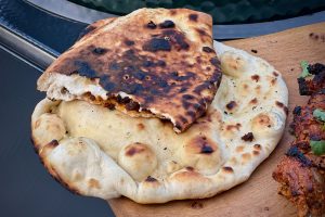 photo of Keema naan on a board