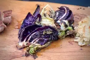 Griddled balsamic and honey cabbage photo of Griddled balsamic and honey cabbage on a board