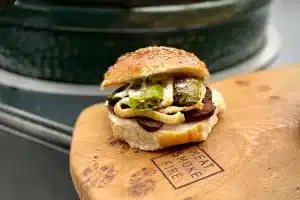 Chorizo and Squid burger