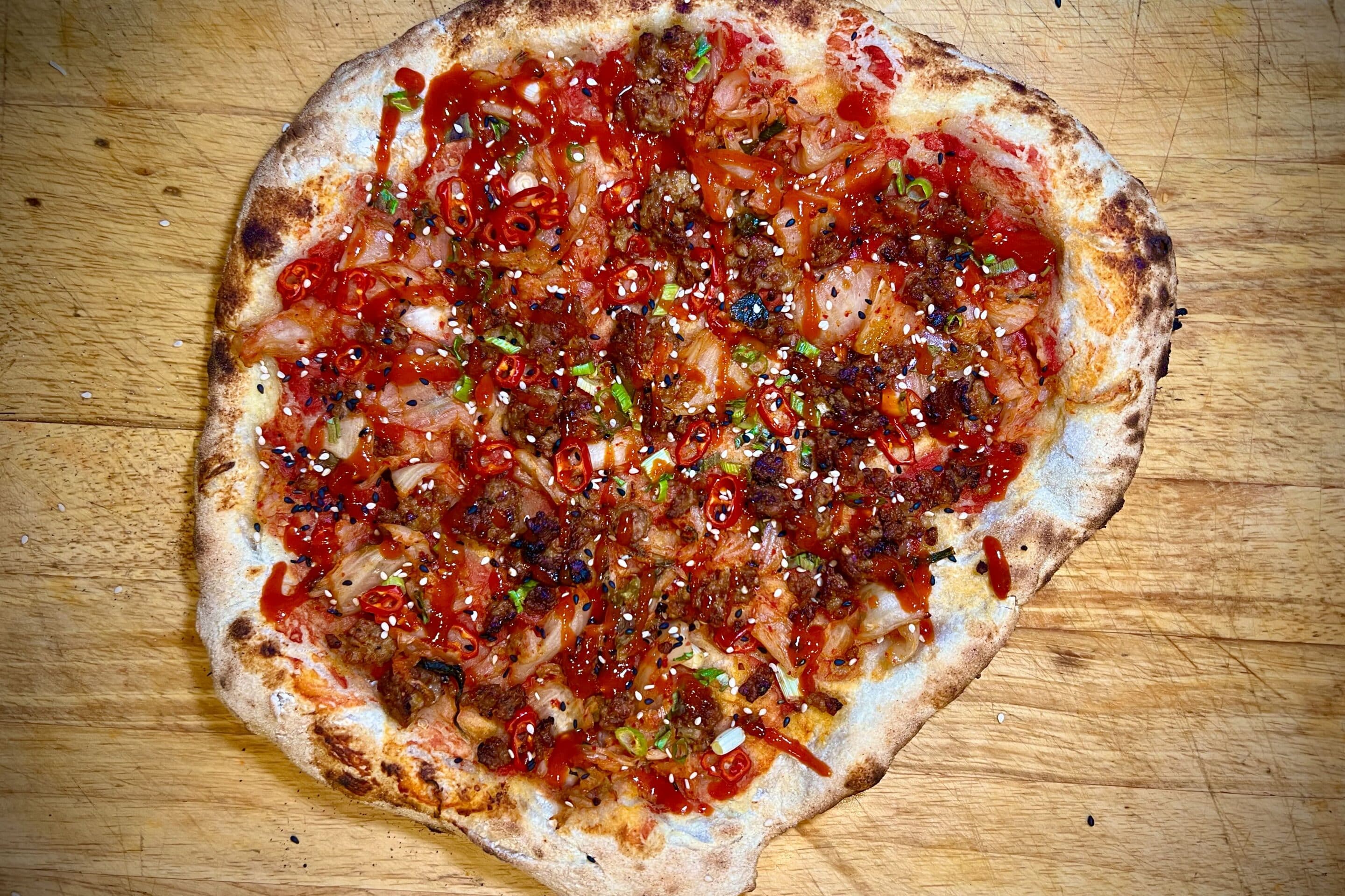 Korean Pizza - Meat Smoke Fire