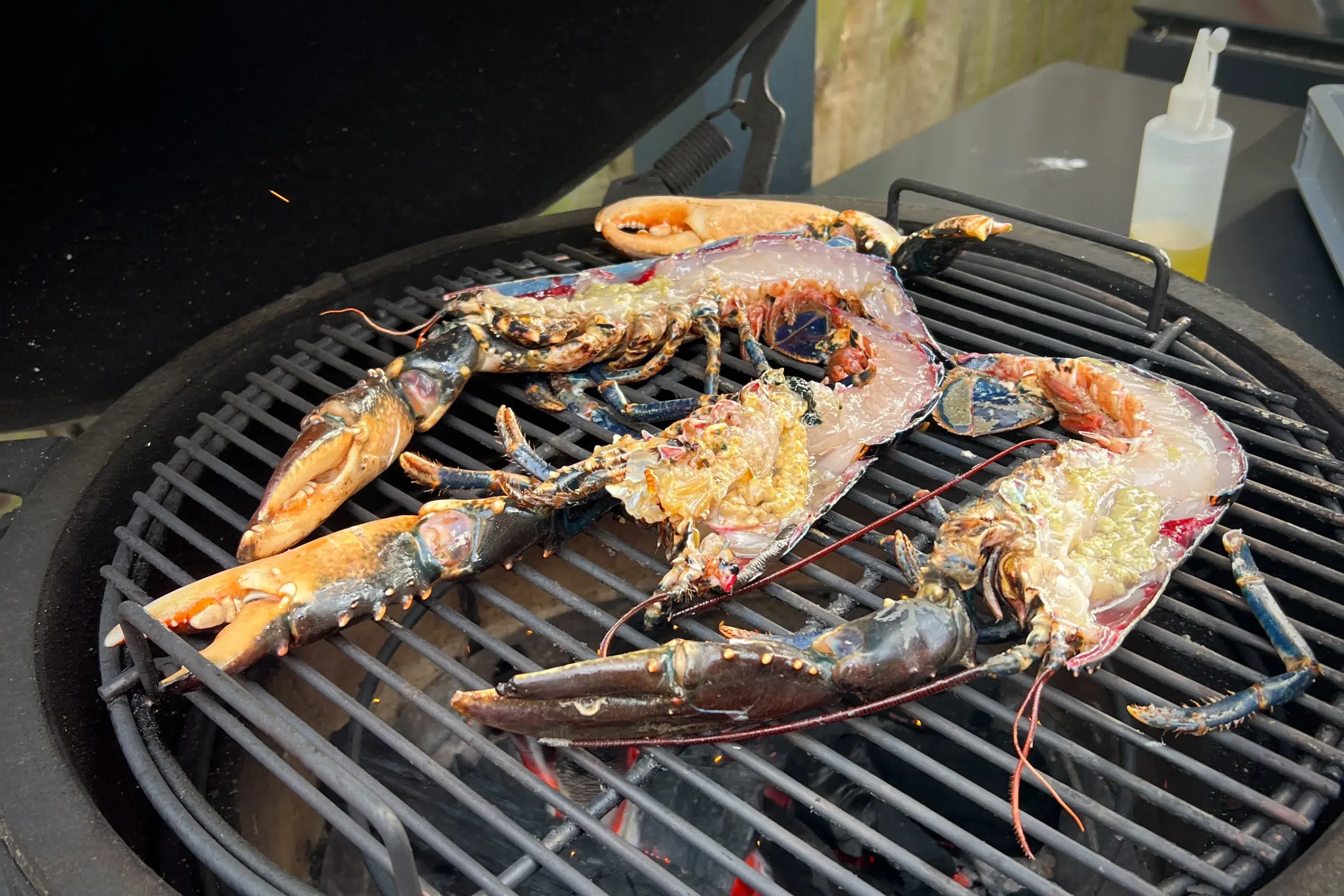 Lobster on the Big Green Egg Lobster on the Big Green Egg