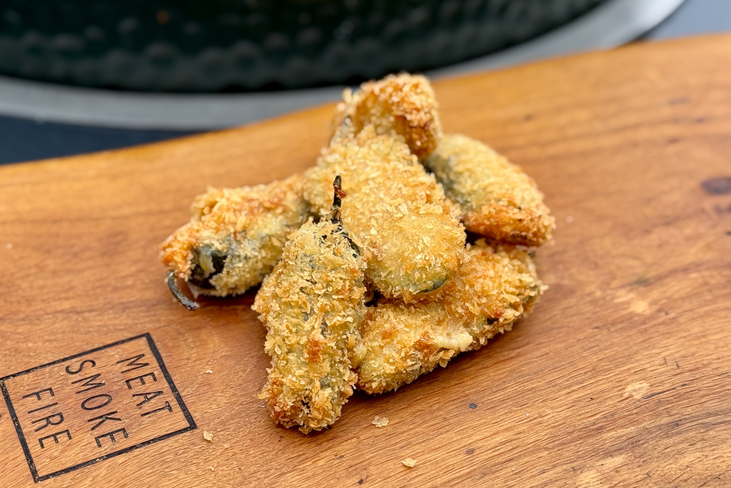Crispy Stuffed Jalapeños - Meat Smoke Fire