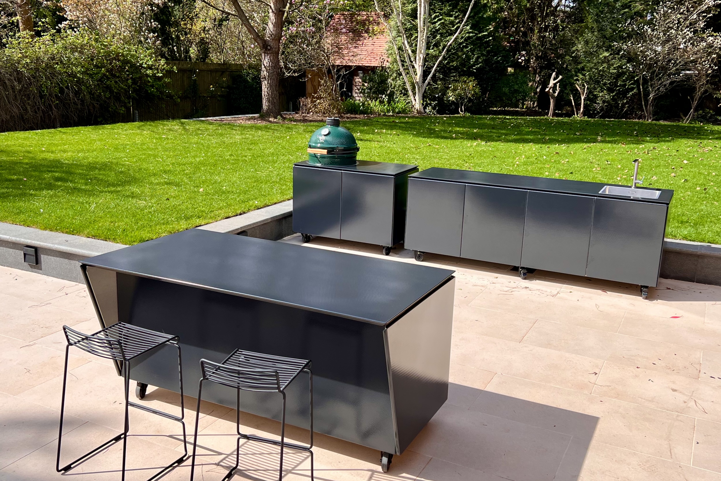 Outdoor Kitchen Design - Meat Smoke Fire