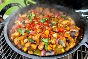 photo of ratatouille on a bbq grill vegetarian recipes