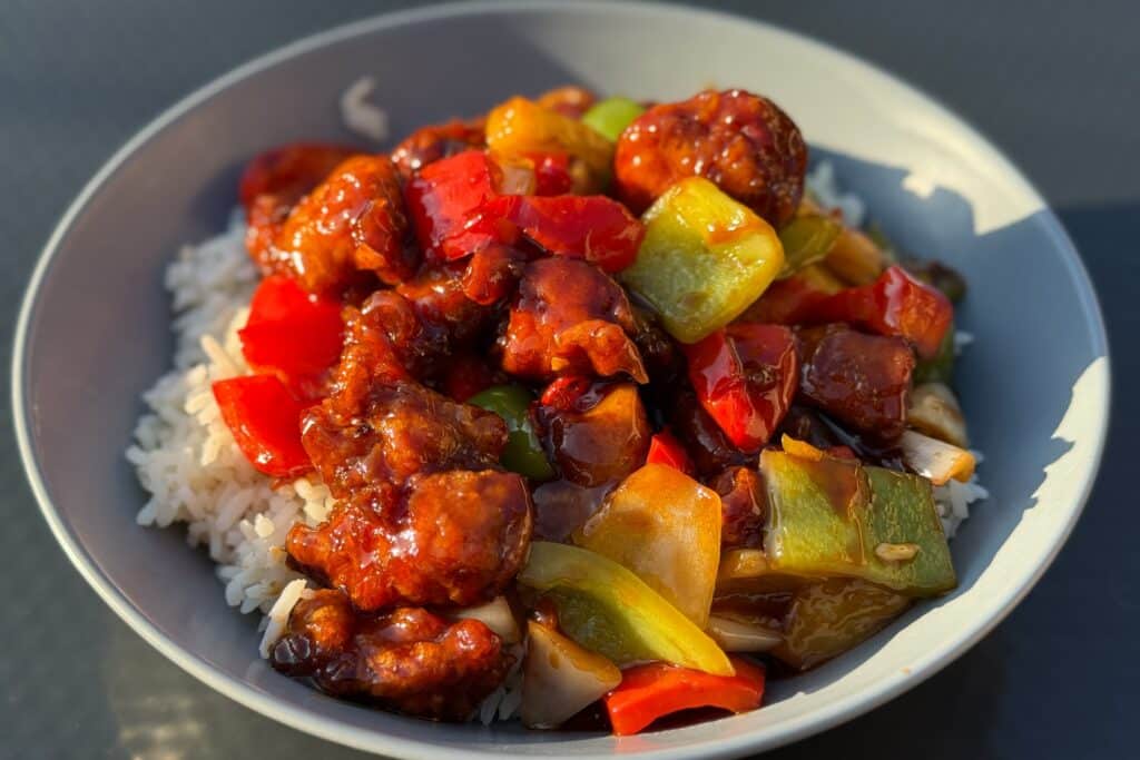 Sweet chilli chicken