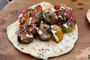 Tony's Pork Souvlaki Kebab
