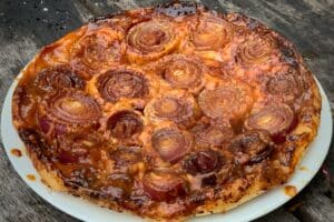 photo of Red Onion Tarte Tatin on a plate