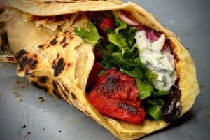 Chicken Tikka Paratha Wrap
