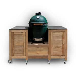 Photo of the Teak Table for Big Green Egg