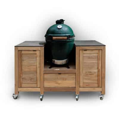 Photo of the Teak Table for Big Green Egg